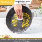 Granite Kitchen Cookware Set with Lids – 8-Pieces