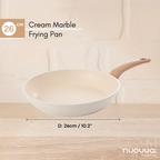 Induction Non-Stick Frying Pan (Multiple Sizes & Multiple Colours), by Nuovva