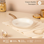 Cream Induction Non-Stick Frying Pan (Multiple Sizes), by Nuovva