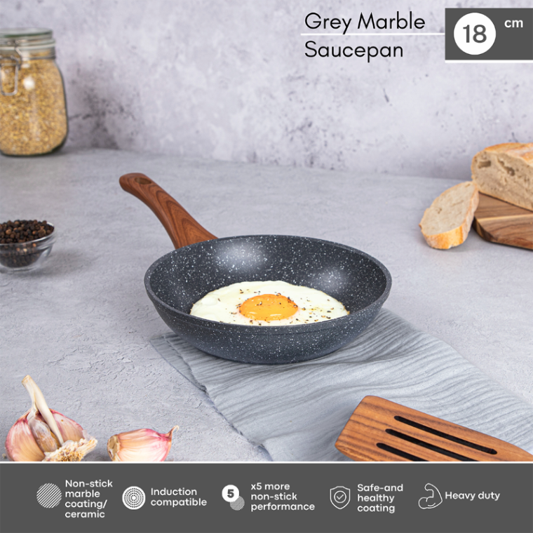 Marble Granite Induction Non-Stick Frying Pan (Multiple Sizes), by Nuovva
