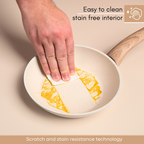 Induction Non-Stick Frying Pan (Multiple Sizes & Multiple Colours), by Nuovva