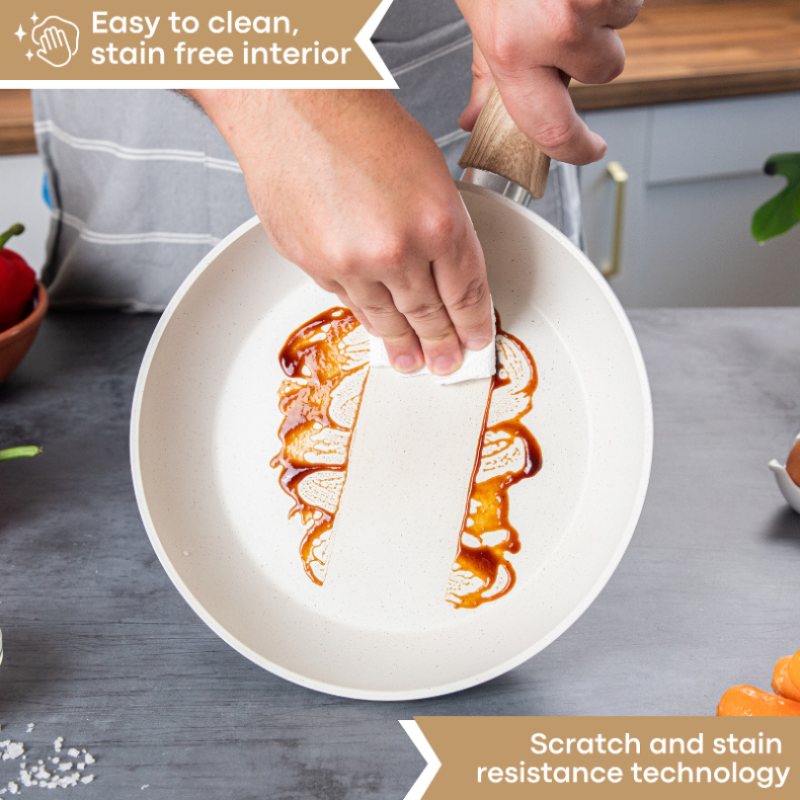 Kitchen Cookware Set of 5, 8, 15 & 35pcs with Lids - Multiple Colours