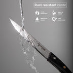 Japanese Steel 67-Layer Damascus Style Utility Knife with Pakkawood Handle, by Nuovva