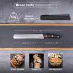 Japanese Steel Damascus Style Kitchen Knives with Pakkawood Handles - Multiple Variants, by Nuovva