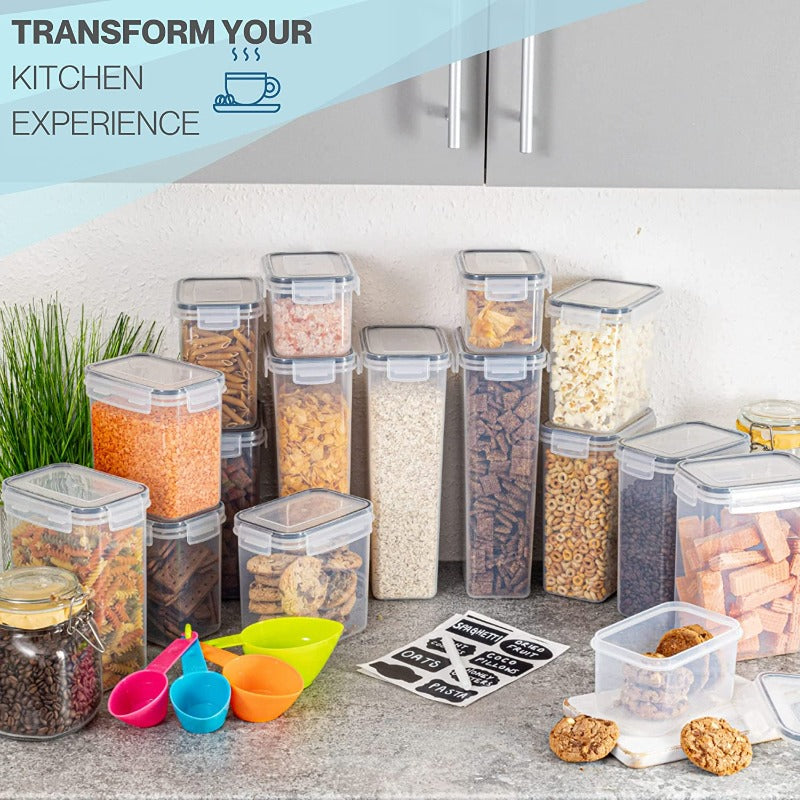 Cereal Storage Containers For Pantries Airtight BPA-Free 4L - 2pcs, by Nuovva