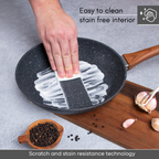 Frying Pan Set 3Pcs - 20cm, 24cm, 28cm (Multiple Colours)