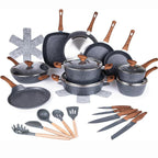 35pcs Kitchen Cookware & Kitchen Knife Set (Multiple Colours)