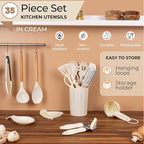 35pcs Kitchen Cooking Utensils Set - Multiple Colours