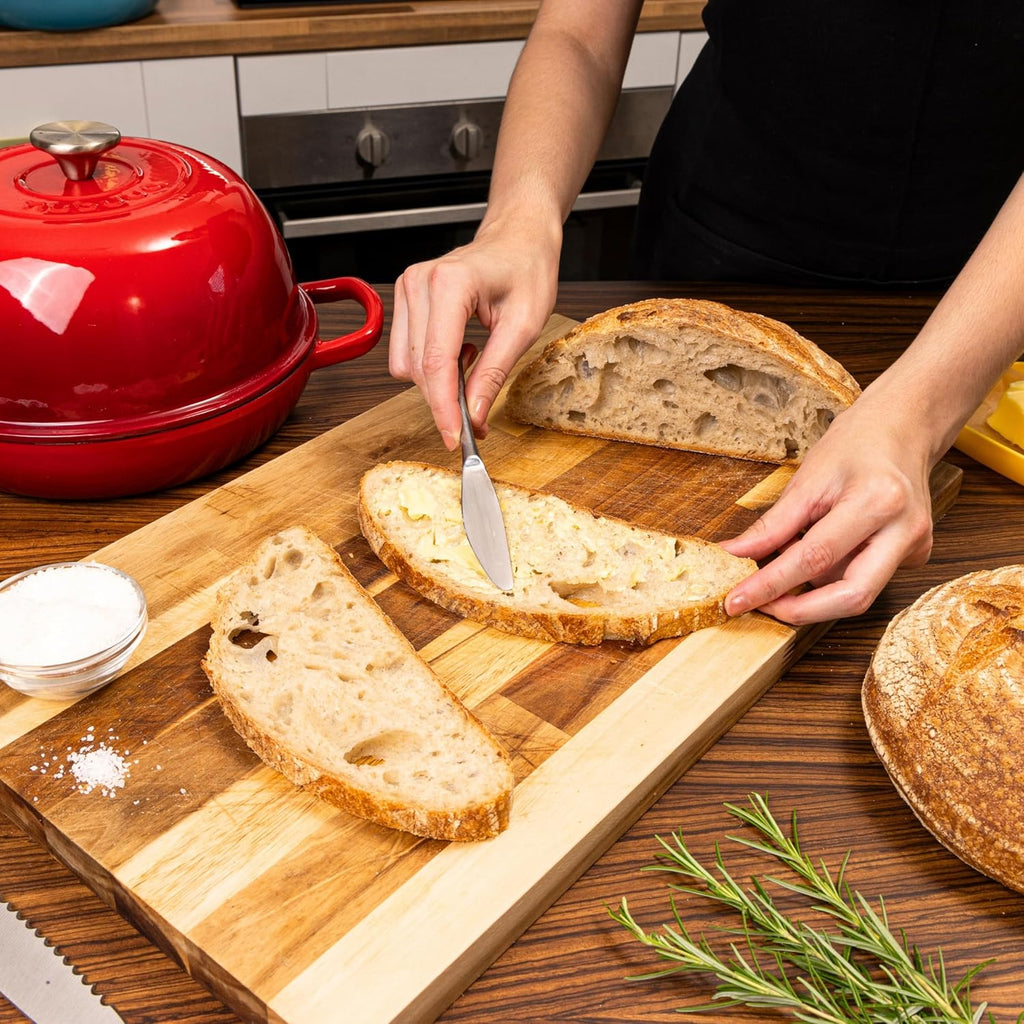 Enamelled Cast Iron Dutch Oven Bread Pot, 5.6 Lite - 26cm (Multiple Colours) by Nuovva