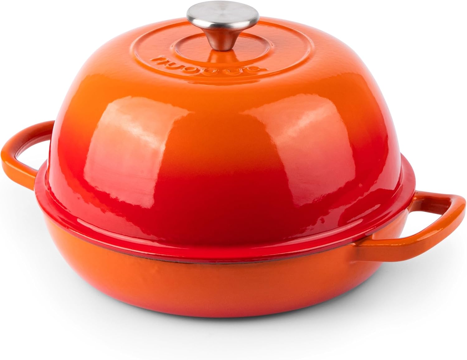 Enamelled Cast Iron Dutch Oven Bread Pot, 5.6 Lite - 26cm (Multiple Colours) by Nuovva