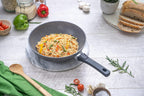 Induction Wok Pan with Glass Lid & Removable Handle (28cm), by Nuovva