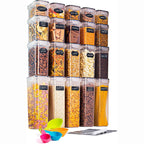 Airtight Kitchen Food Storage Containers, Multiple Sizes (Sets of 8, 14, 20, 36) by Nuovva