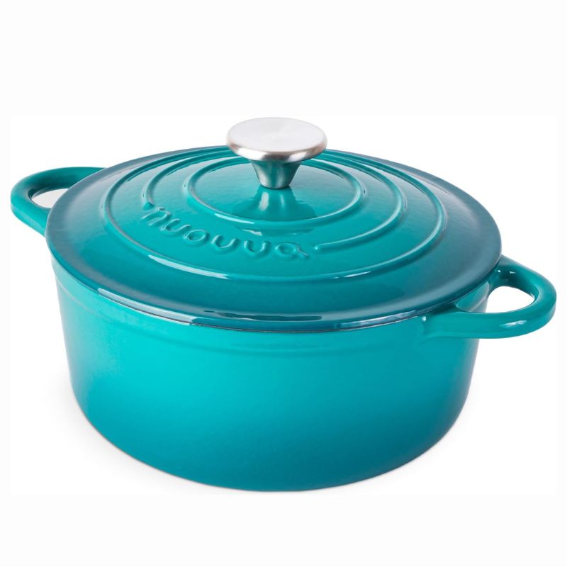 Enamelled Cast Iron Casserole Pot - 20cm - 2L (Multiple Colours)
