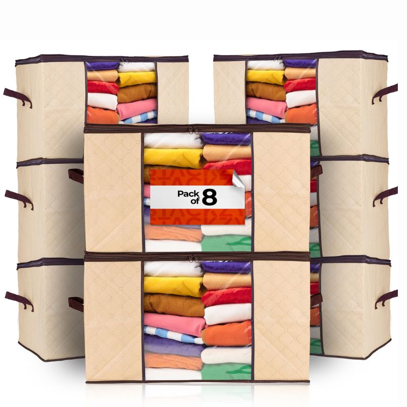 Large Clothes Storage Bag - 90L - Sets of 3 Pcs, 5 Pcs and 8 Pcs, by STACKZY