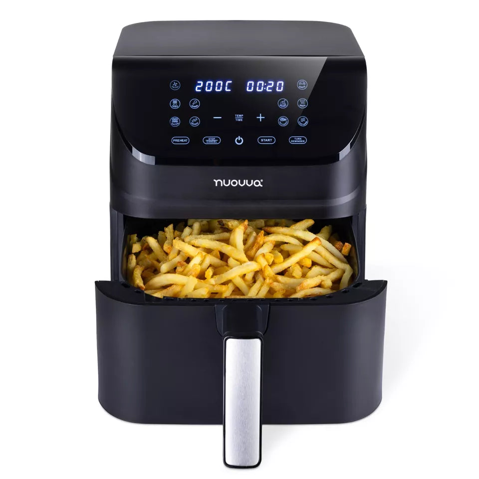 Air Fryer Oven Dual Compartments With 10 Preset Functions – 6.5L, 1500W by Nuovva