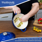 Enamelled Cast Iron Casserole Pot - 20cm - 2L (Multiple Colours)