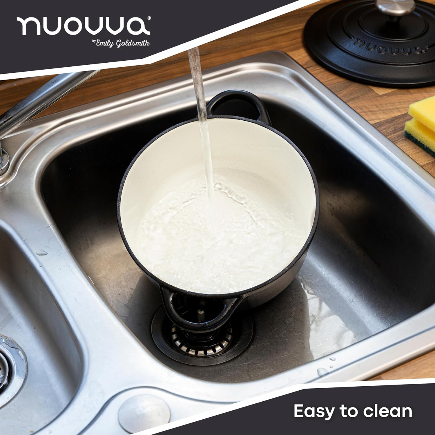 Enamelled Cast Iron Casserole Pot - 20cm - 2L (Multiple Colours)