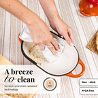 Enamelled Cast Iron Bread Loaf Pot – 22.5 × 14cm, Dutch Oven (Multiple Colours), by Nuovva