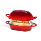 Enamelled Cast Iron Bread Loaf Pot – 22.5 × 14cm, Dutch Oven (Multiple Colours), by Nuovva