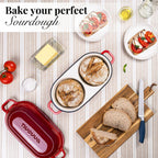 Cast Iron Dutch Oven – Double Round Bread Loaf Pot – 16cm Diameter, (Multiple Colours), by Nuovva