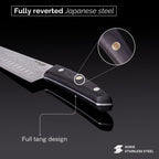 Santoku Knife – 67-Layer Damascus Steel, Rosewood Handle – 7 Inch by Nuovva