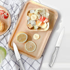 Stainless Steel Knife Set With Acrylic Block -5 Pieces, by  Nuovva