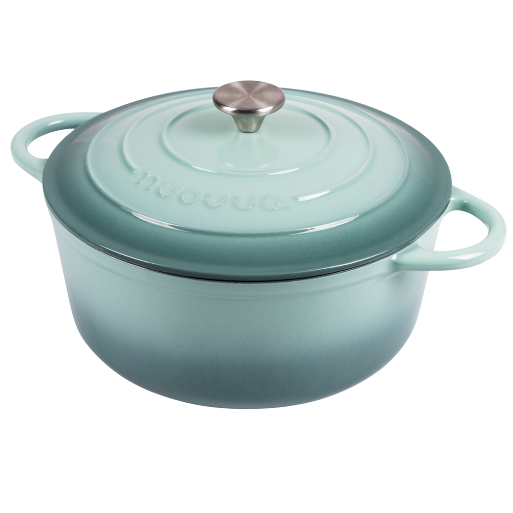 Cast Iron Dutch Oven, Casserole Pot - 28cm, 6L (Multiple Colour - Pastel Shades)