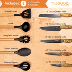 Copper Kitchen Cookware Set of 35, 15, 8, 5pcs with Lids (Multiple Set Sizes)