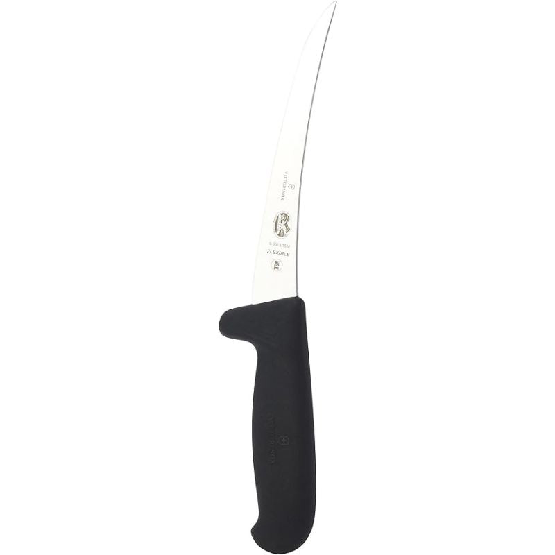 Victorinox GL275 Fibrox Safety Grip Flexible Boning Knife | 15 cm | Black