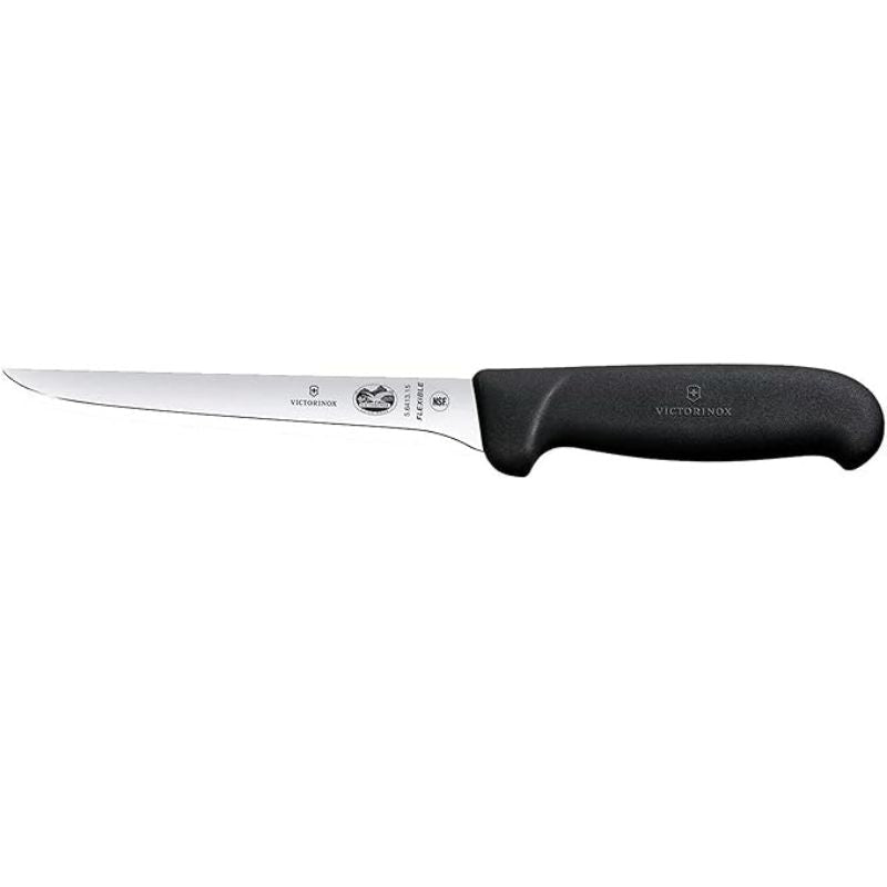 Victorinox Fibrox Flexi Narrow Curved Boning Knife | Black | 12 cm