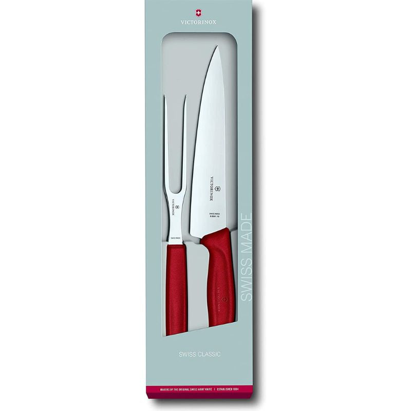 Victorinox Black Swiss Classic Carving Set | 2 Pieces - DPC