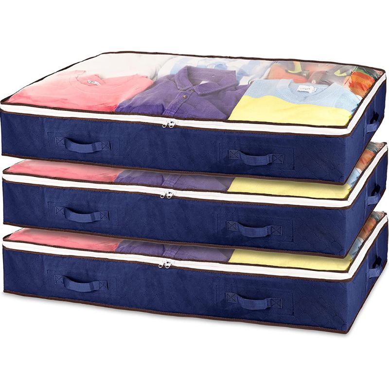 Underbed Storage Bags/Organiser | 75L [Multiple Colours], [3 Pcs, 5Pcs]
