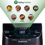 Air Fryer Oven With Preset Functions – 4L, 1200W by Nuovva
