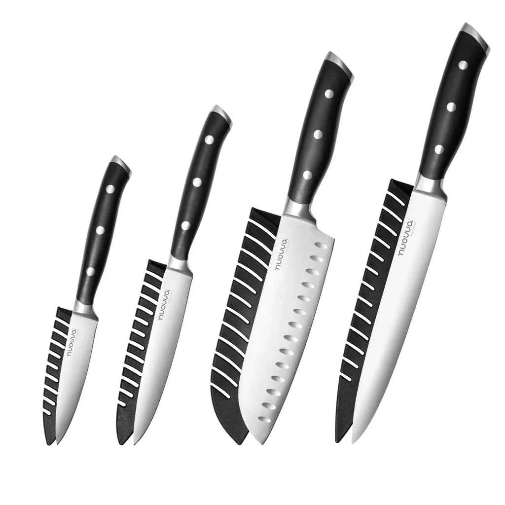 High Carbon Stainless Steel Kitchen Knife Set with Sharpener