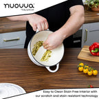 Marble Cast Iron Dutch Oven with Lid, Casserole Pot - 24cm -4.7L