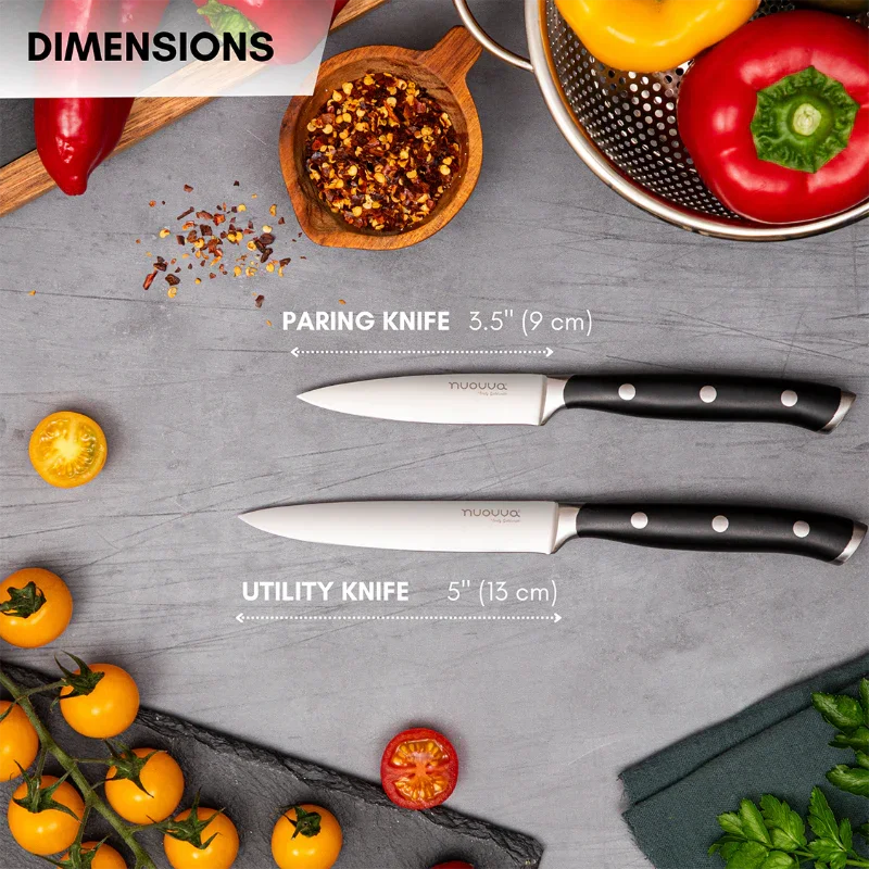 Professional High Carbon Steel Kitchen Single & Sets Knives  (Multiple Variants), by Nuovva